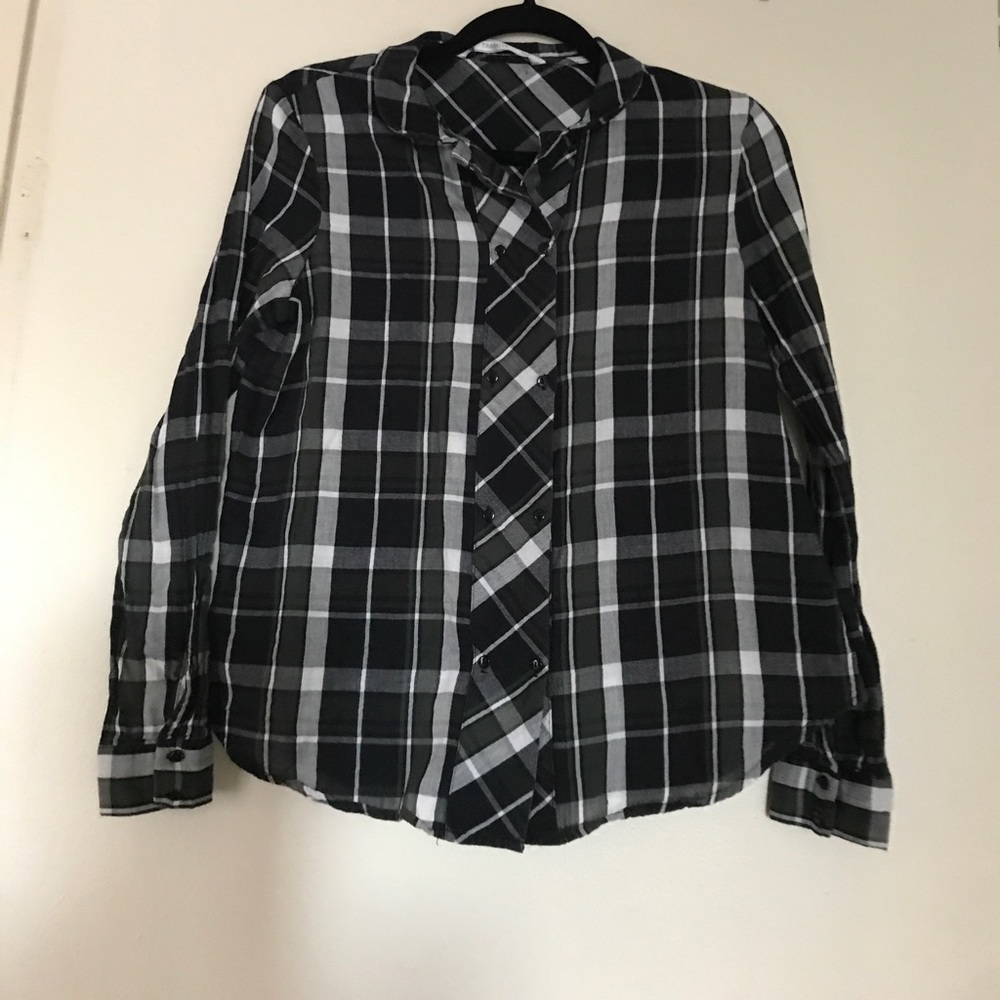 Zara plaid top