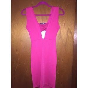 BOOHOO brand tight low cut dress size 4