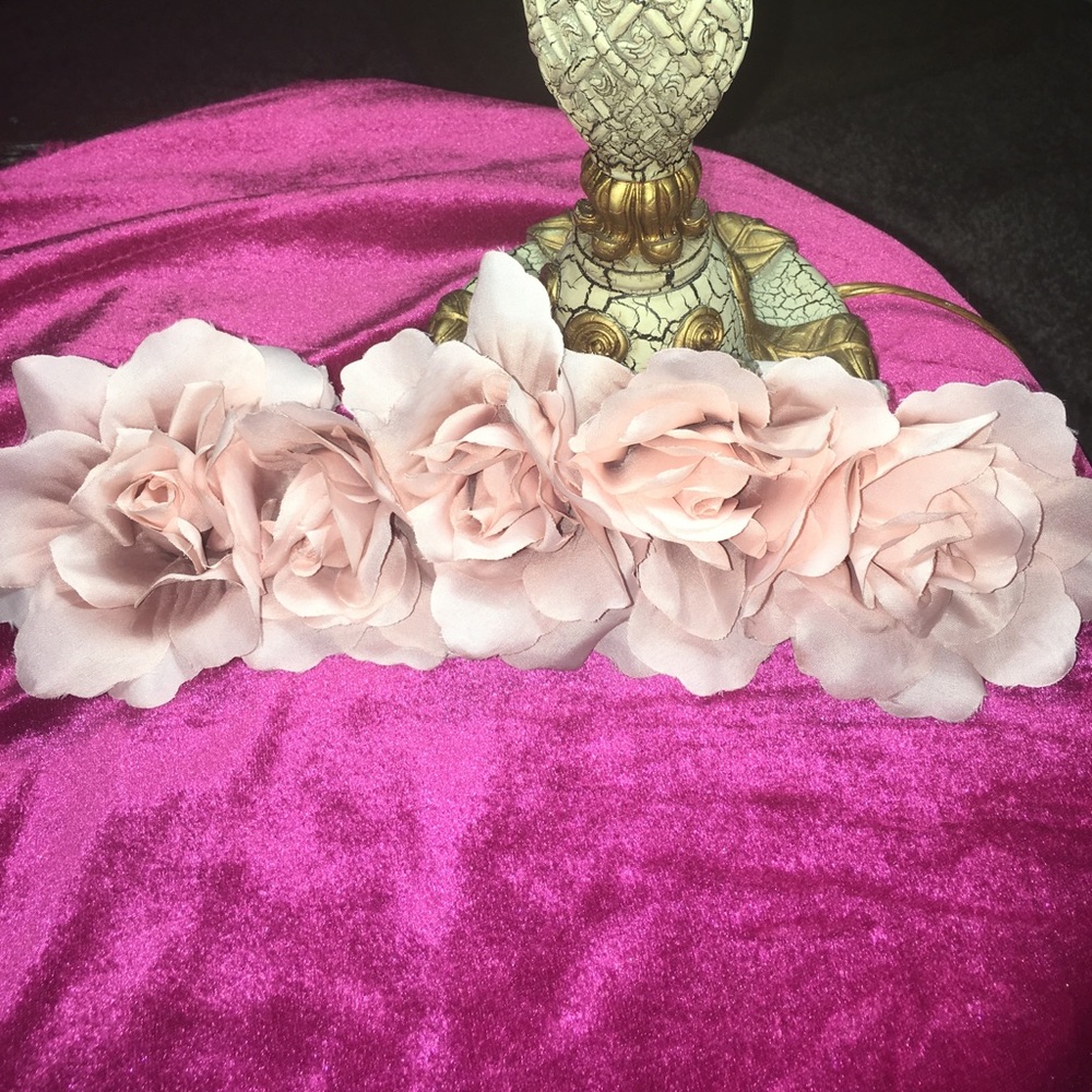 F21 blush rose headband