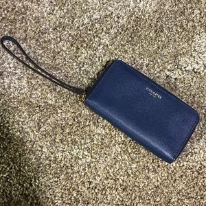 Authentic Blue Coach wallet/wristlet
