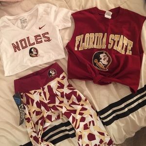 FSU Florida State Nike Shirt leggings crop