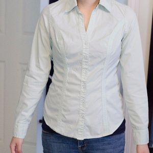 Mint green Express Essential Button Down Shirt
