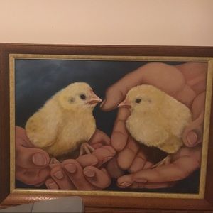 I'm selling this painting that's perfect for kids.