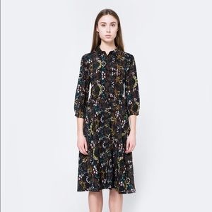 Button Down Floral Dress