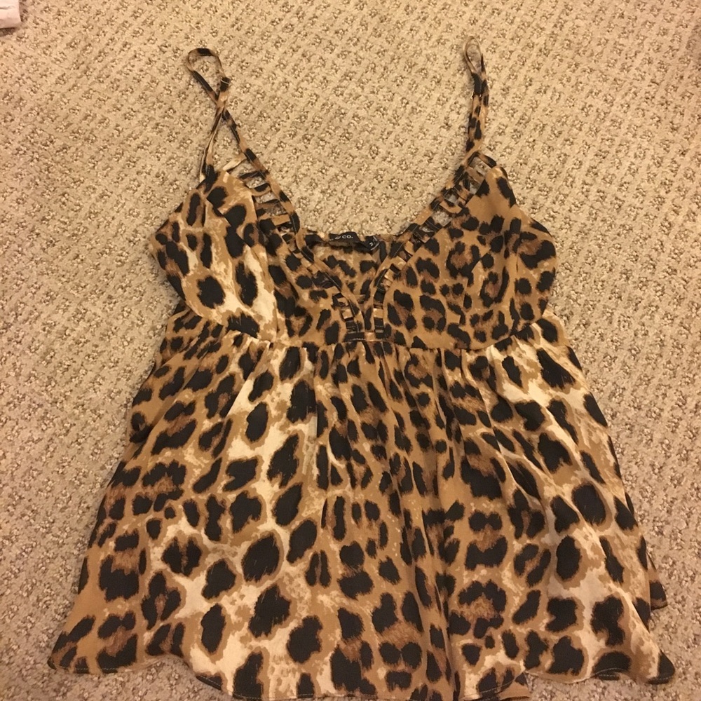 Animal print blouse