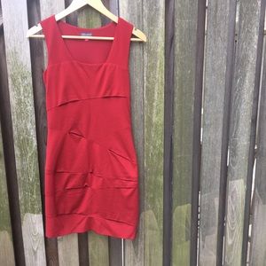 Vince Camuto Dark Red Cocktail Dress
