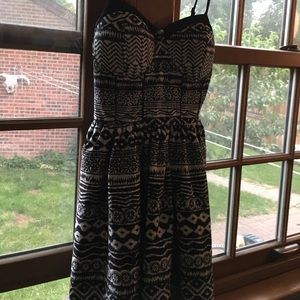 Black and white dress