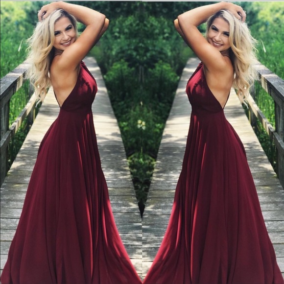 mythical kind of love wine red maxi dress