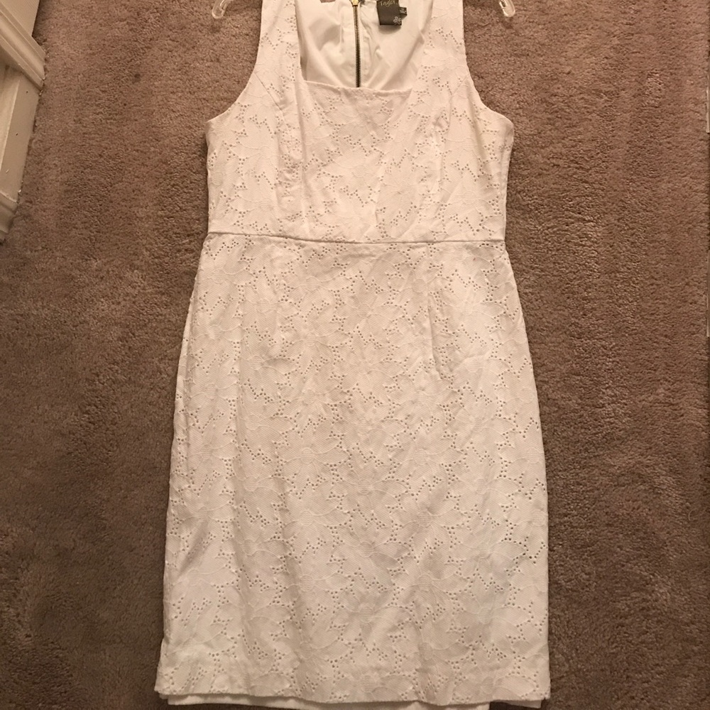 Taylor White Patterned Dress