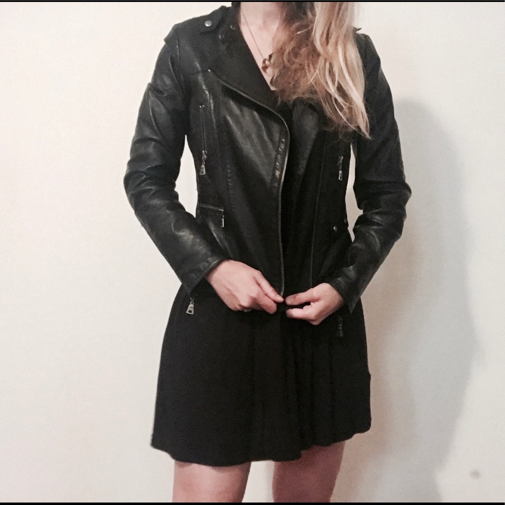 Danier Black Leather Jacket