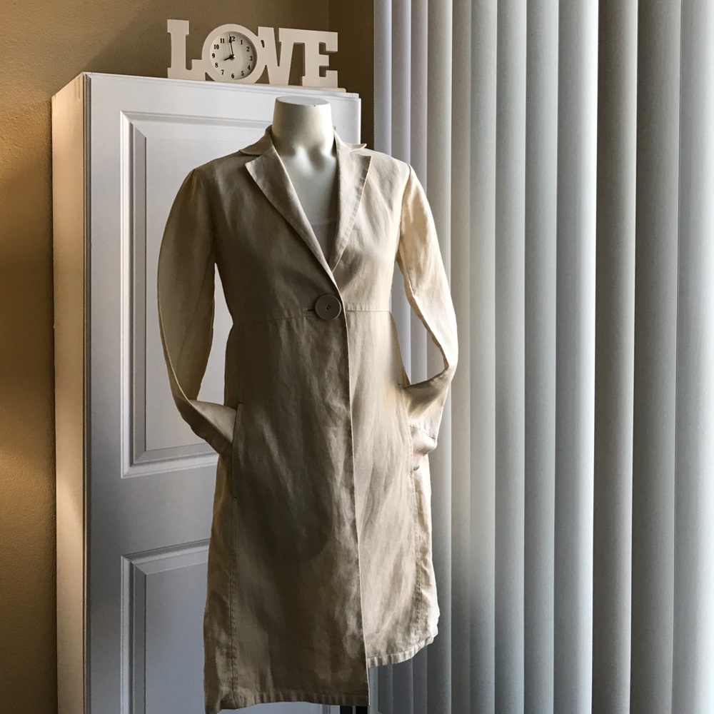 Linen Maxstudio coat