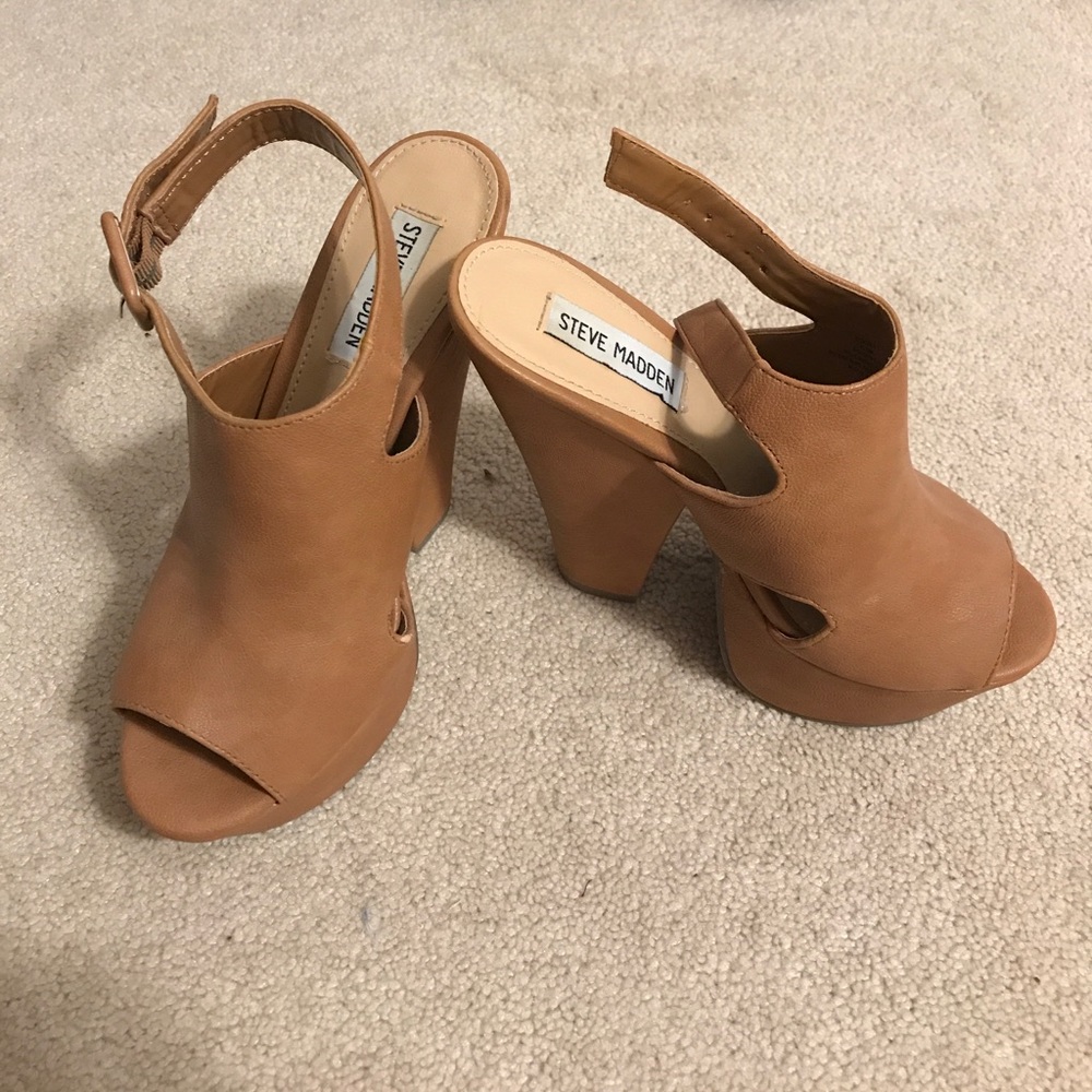 Steve Madden block heels size 6.5