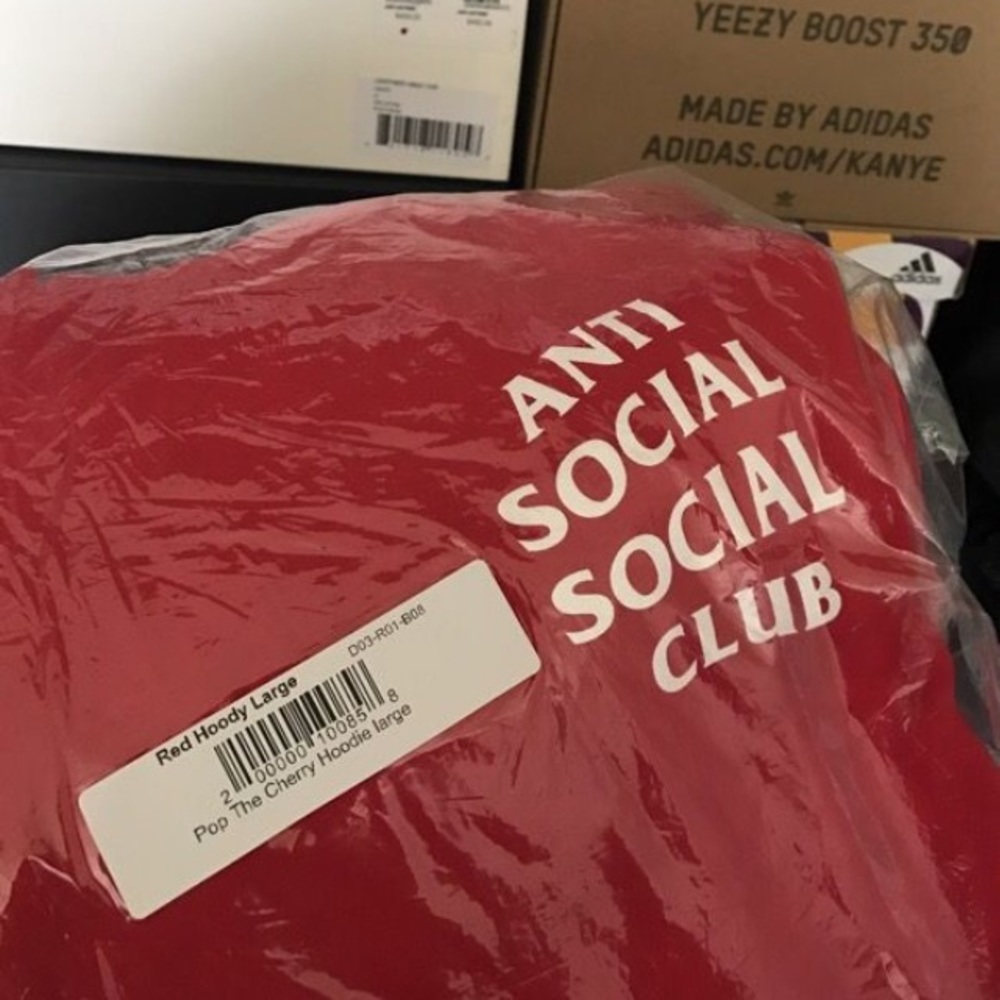 Red Anti Social Social Club Sweater