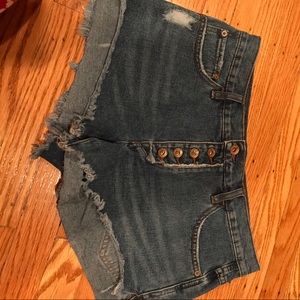 Free people denim shorts