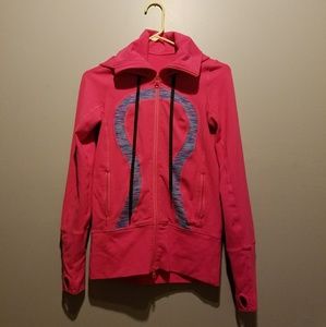 Lululemon Pink In Stride 2 Jacket Space Dye Hoodie