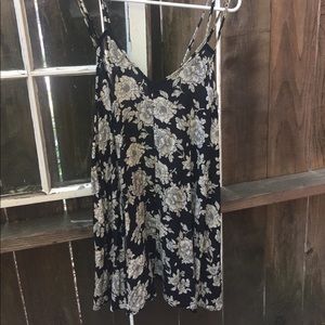 Brandy Melville Floral Strappy Mini Dress