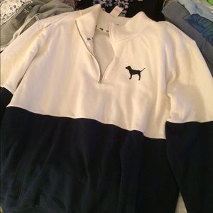 Vs pink half zip jacket