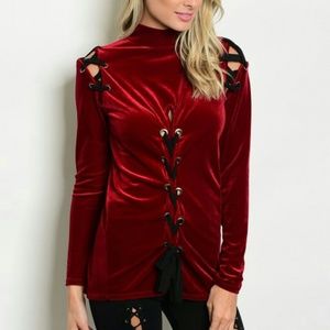 🔥 Gorgeous Velvet Lace up 🔥