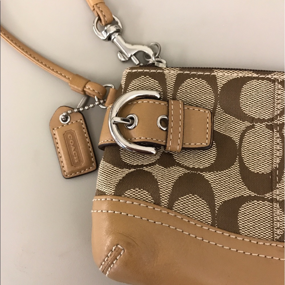 Coach Signature Wristlet - Picture 2 of 6