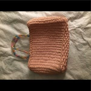Pink Weaved Purse
