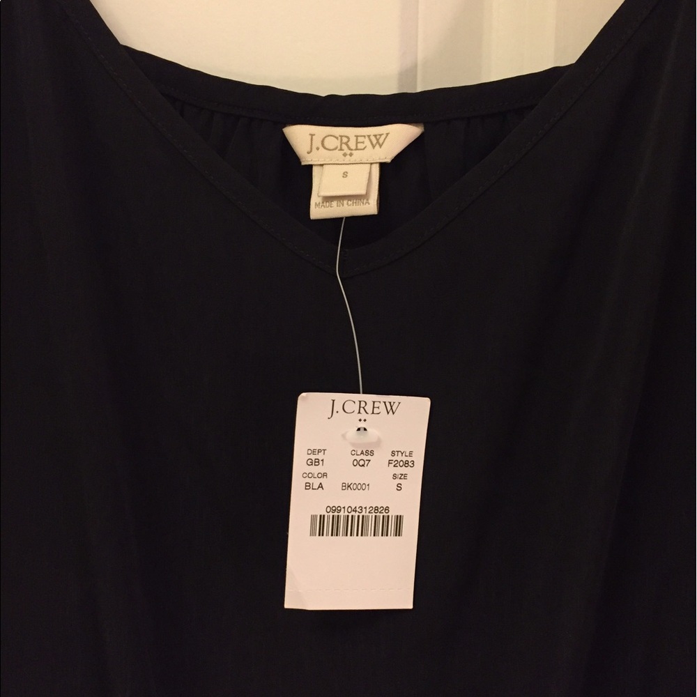 J. Crew Factory Black Drapey Romper