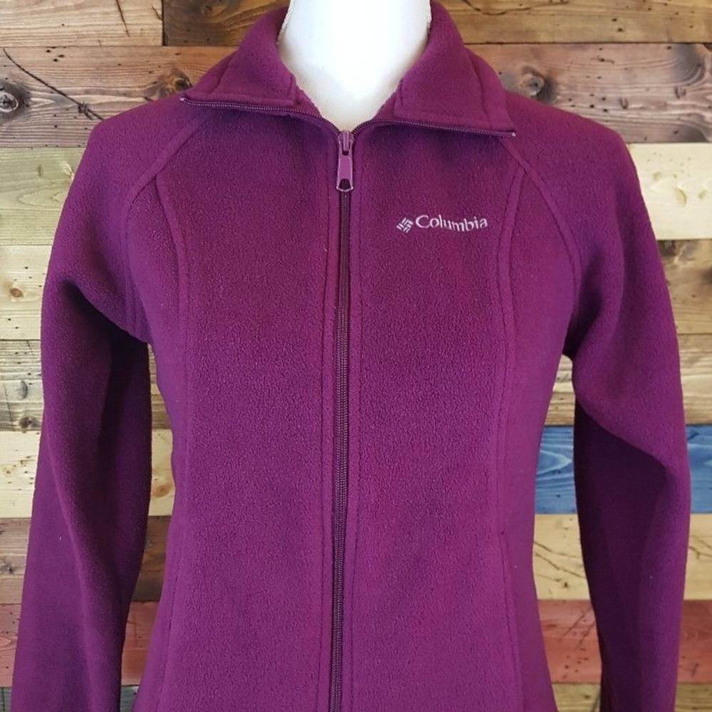 Columbia Women's Fleece Purple Jacket Small
