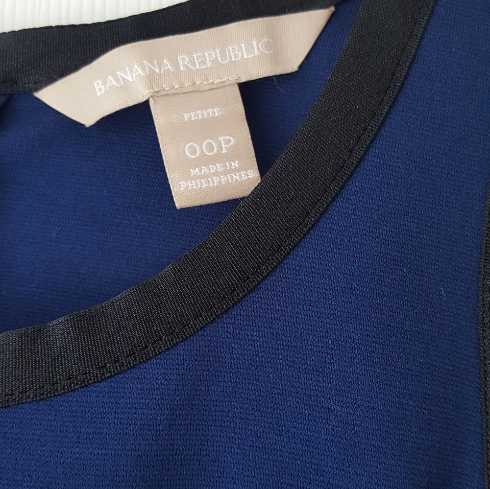 Banana Republic Mythic Blue Fit & Flare Dress - Picture 3 of 3