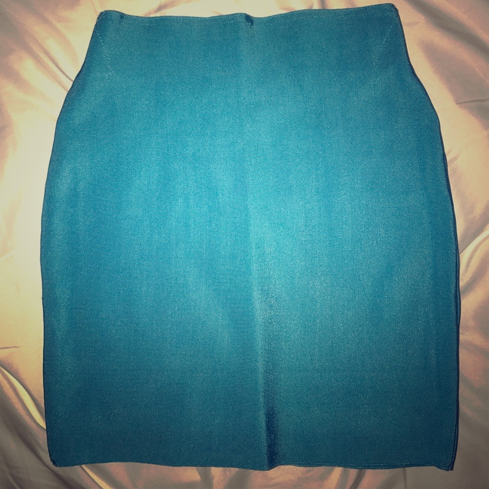 Blue bandage skirt