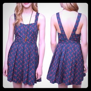 Cooperative Mini-Dress with Giraffe Print (size 2)