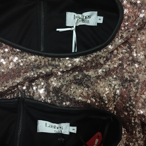 Lashes of London Pink Sequin Skirt Matching Set - Picture 6 of 6