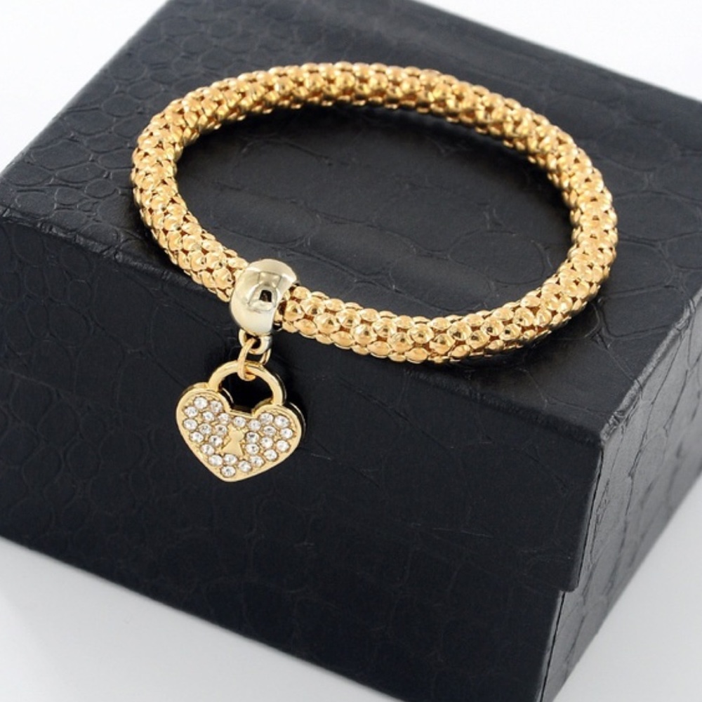 Gold statement bracelet
