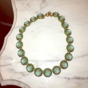 J.crew green glass necklace