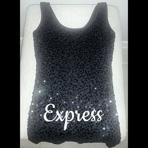 Black Sequined Tank