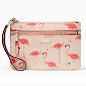 FINAL SALE✨ Kate Spade Flamingo Wristlet Wallet