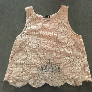 Ballet pink lace top