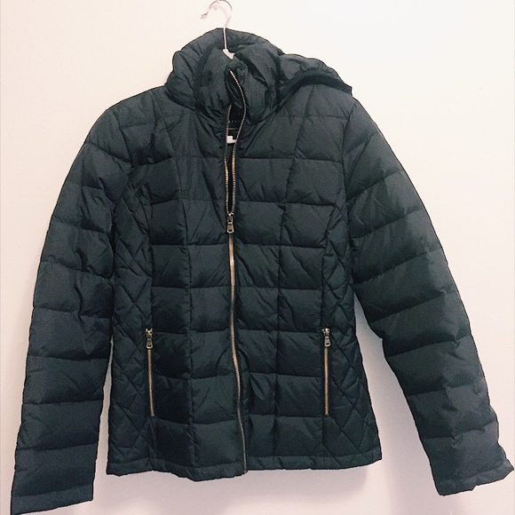 Black Puffer Coat - Picture 2 of 7