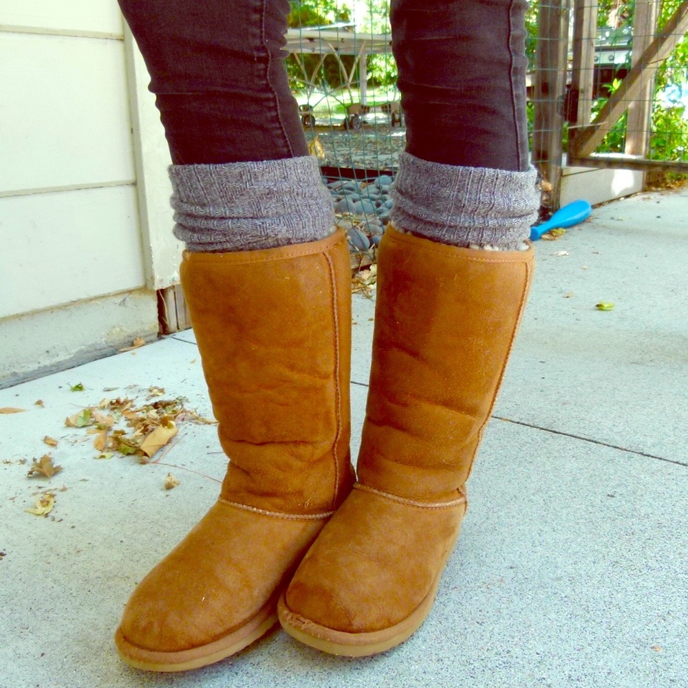 Women's tall brown UGG boots