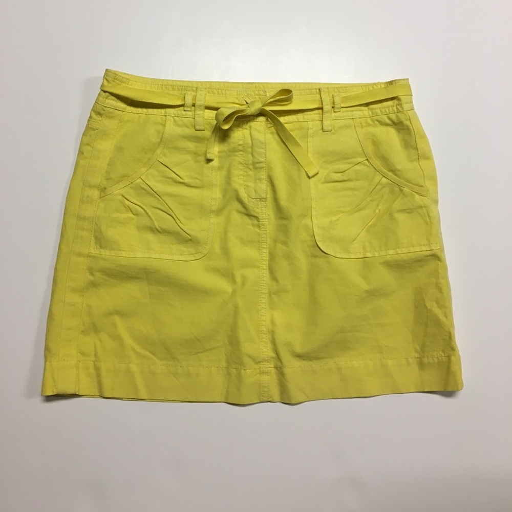 J CREW yellow mini skirt