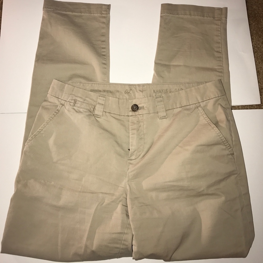 Gap Khaki's - broken in straight fit
