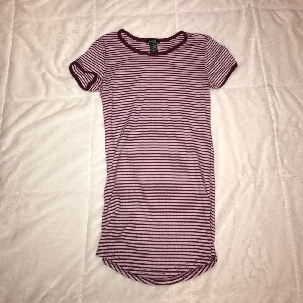 Short sleeved striped shirt