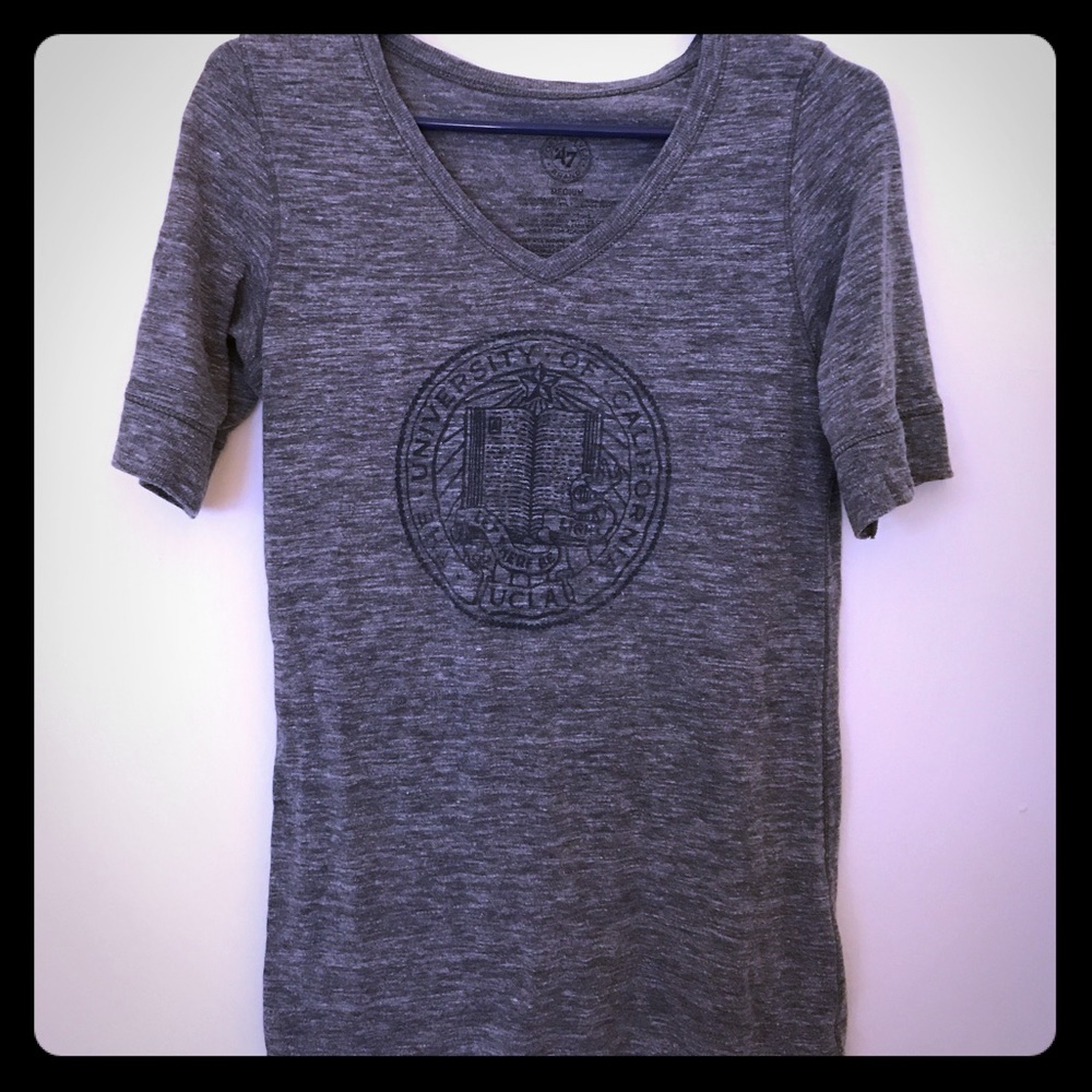 Super soft Grey Fitted Shirt with UCLA Seal (M)