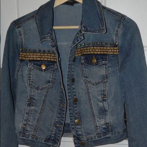 Chic Detailed Blue Denim Jacket || size S