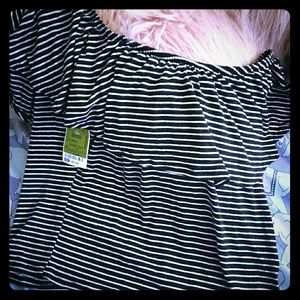 Black striped shirt