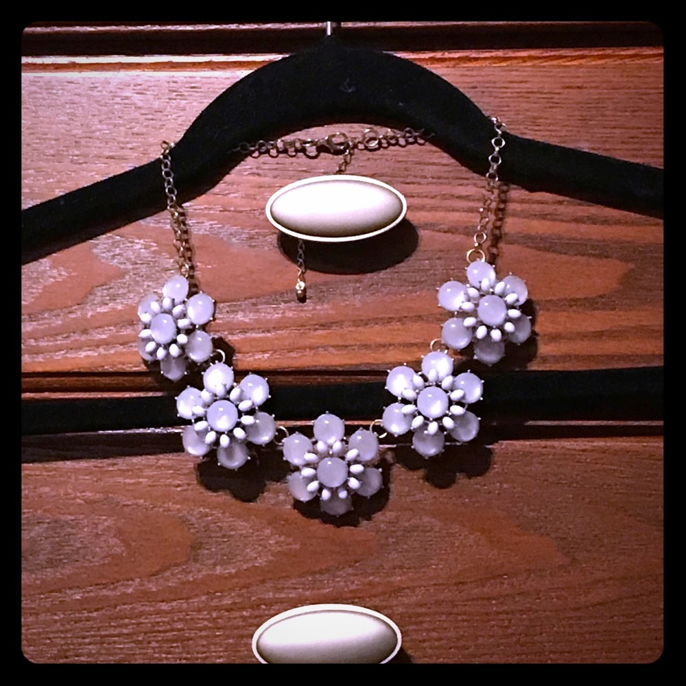 Franchesca's floral lavender necklace