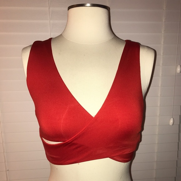 Red strappy cut out crop top. BNWT. - Picture 2 of 5
