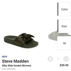 Steve Madden silky slide sandal