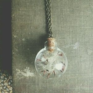 SALE! "Fine and Dandy"- Dandelion Seed Necklace