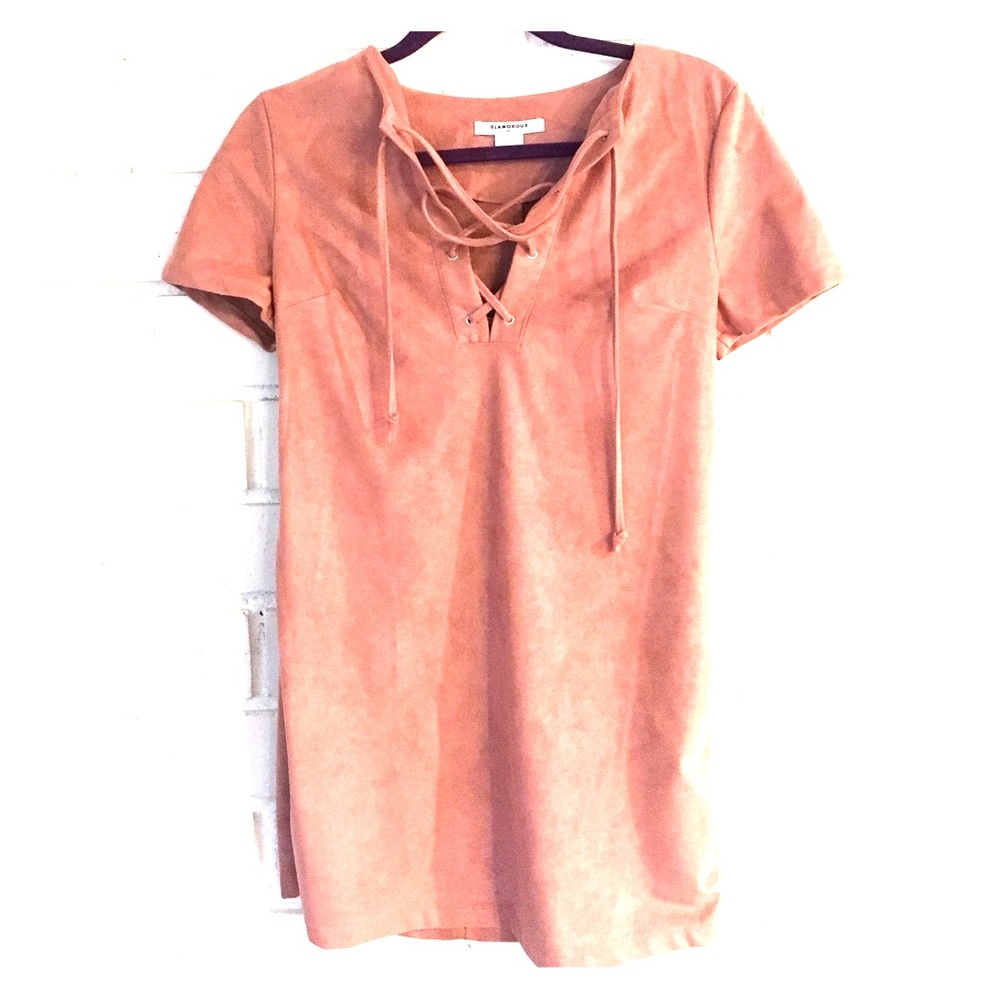 Nordstrom-Glamorous Faux Suede Dress