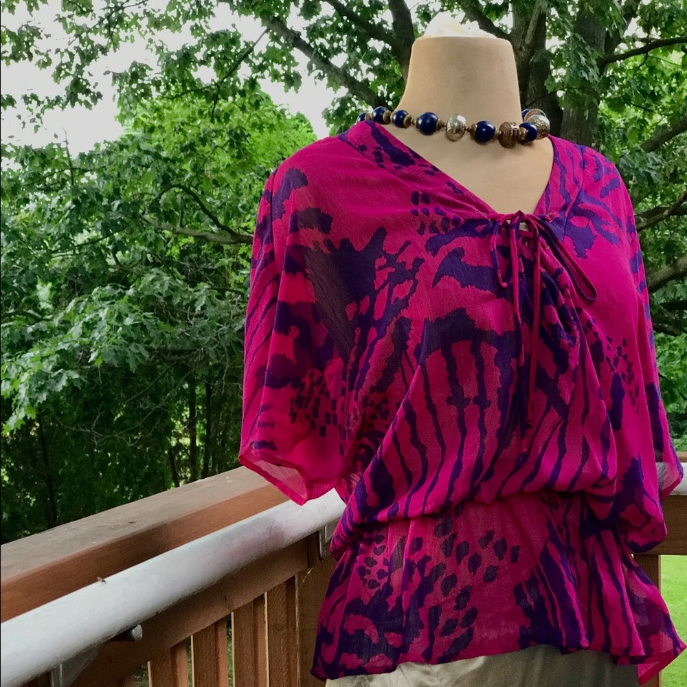 Romeo and Juliet Couture Raspberry Blouse