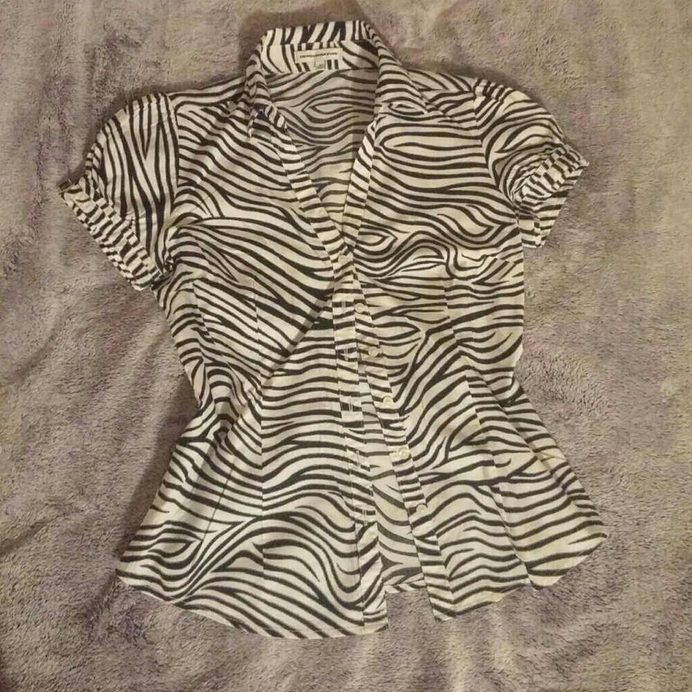 Zebra Print Blouse